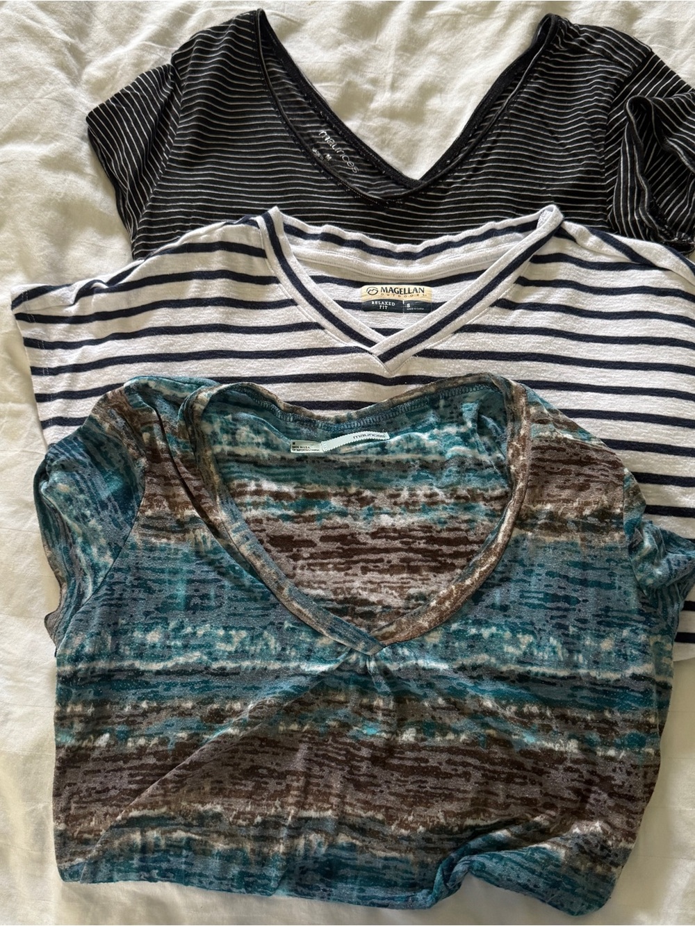 Three T-Shirts for $15. Two Maurices and One Magellan